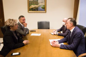 The BelCCI Chairman Vladimir Ulakhovich meets Co-Chairs of the Joint Belarusian-Russian Business Council