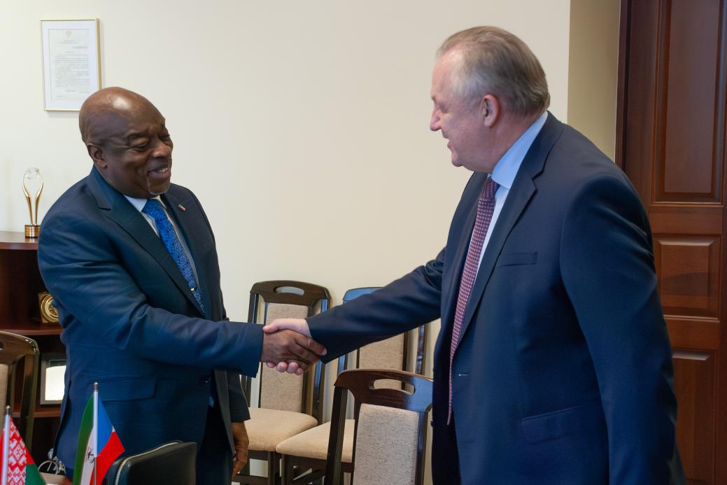 Chairman Mikhael Miatlikov meets Ambassador of Equatorial Guinea Luciano Nkogo Ndong Ayekaba Chairman Mikhael Miatlikov meets Ambassador of Equatorial Guinea Luciano Nkogo Ndong Ayekaba
