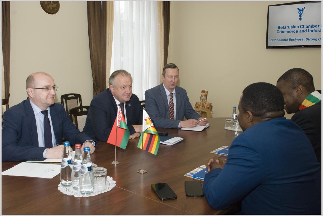 Chairman Mikhael Miatlikov meets President of the Zimbabwe National Chamber of Commerce Mike Kamungeremu Chairman Mikhael Miatlikov meets President of the Zimbabwe National Chamber of Commerce Mike Kamungeremu