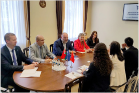 Deputy Chairman Denis Meleshkin meets Liu Jiadan, Director of SYNOMACHBEL LLC