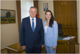 Chairman Mikhael Miatlikov meets President of the Tambov Regional CCI Elena Voronina