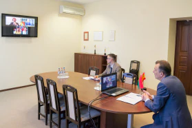 BelCCI Chairman Vladimir Ulakhovich meets BelCCI representative in Spain David Figueras