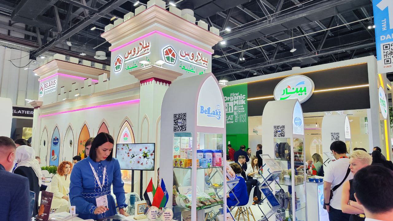 Экспазіцыя Belarus. The Taste of Nature на міжнароднай выставе Gulfood 2024 у Дубаі Экспазіцыя Belarus. The Taste of Nature на міжнароднай выставе Gulfood 2024 у Дубаі