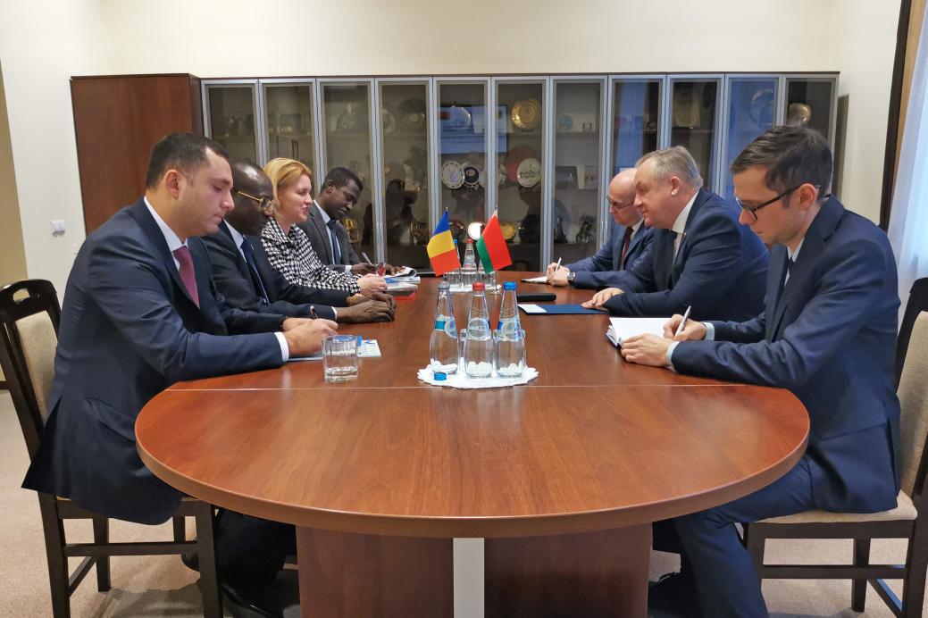The BelCCI Chairman Mikhael Miatlikov meets Ambassador Extraordinary and Plenipotentiary of Chad Mahamud Adam Beshir