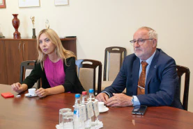 Deputy Chairman Denis Meleshkin with BelCCI representatives in Hungary and Spain
