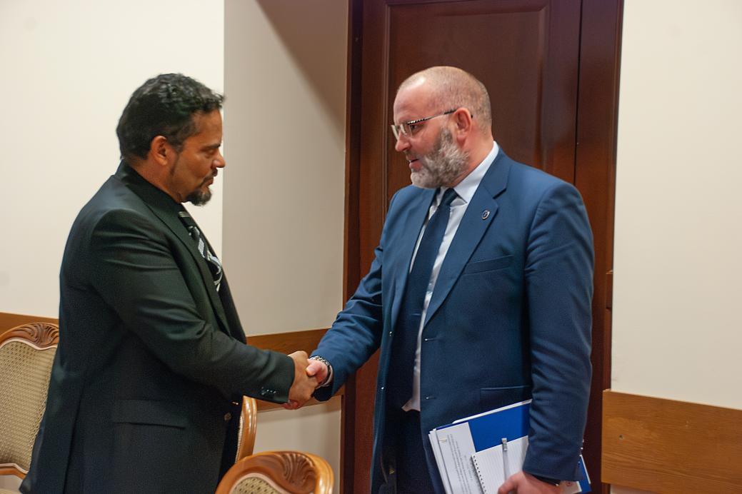 Deputy Chairman Denis Meleshkin meets with Deputy Minister of International Relations and Cooperation of South Africa Alvin Botes Deputy Chairman Denis Meleshkin meets with Deputy Minister of International Relations and Cooperation of South Africa Alvin Botes