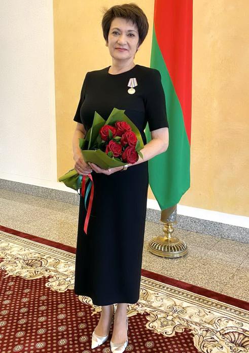 Marina Filonova was awarded the medal "For Labor Merit"