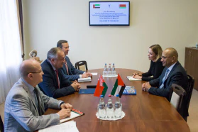 The BelCCI Chairman Mikhael Miatlikov meets Ambassador Extraordinary and Plenipotentiary of the UAE Ibrahim Salim Almusharrekh