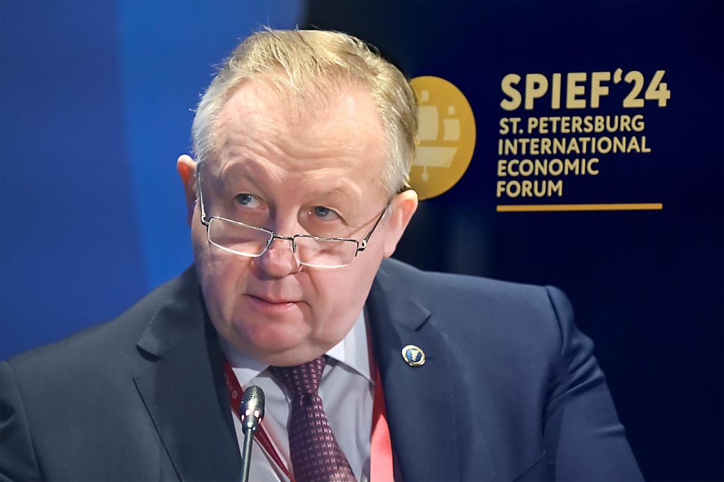 Chairman Mikhael Miatlikov takes part in the 27th St.Petersburg International Economic Forum