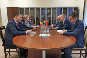 The BelCCI Chairman Mikhael Miatlikov meets Ambassador Extraordinary and Plenipotentiary of Chad Mahamud Adam Beshir