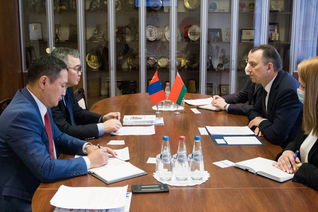 The BelCCI Chairman Vladimir Ulakhovich meets Ambassador Extraordinary and Plenipotentiary of Mongolia Batsukh Bayarsaikhan The BelCCI Chairman Vladimir Ulakhovich meets Ambassador Extraordinary and Plenipotentiary of Mongolia Batsukh Bayarsaikhan
