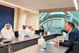 The BelCCI Chairman Vladimir Ulakhovich meets senior representatives of the UAE business associations