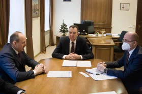 Сустрэча старшыні БелГПП У.Улаховіча з кіраўніцтвам ААТ «ААБ Беларусбанк»