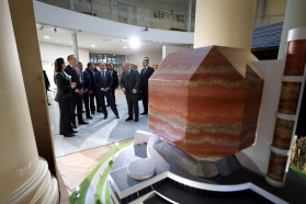 Prime Minister of the Republic of Belarus Roman Golovchenko visits the updated exhibition of the Belarusian pavilion at VDNKh