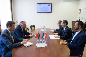 BelCCI Chairman Mikhael Miatlikov meets Ambassador Extraordinary and Plenipotentiary of Islamic Republic of Iran Saeed Yari